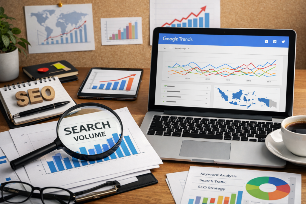 Strategi Membaca Search Volume dengan Google Trends untuk Optimasi SEO