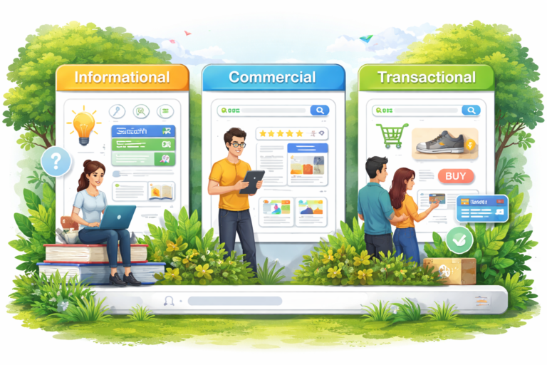 Perbedaan Keyword Informational, Commercial, dan Transactional dalam SEO